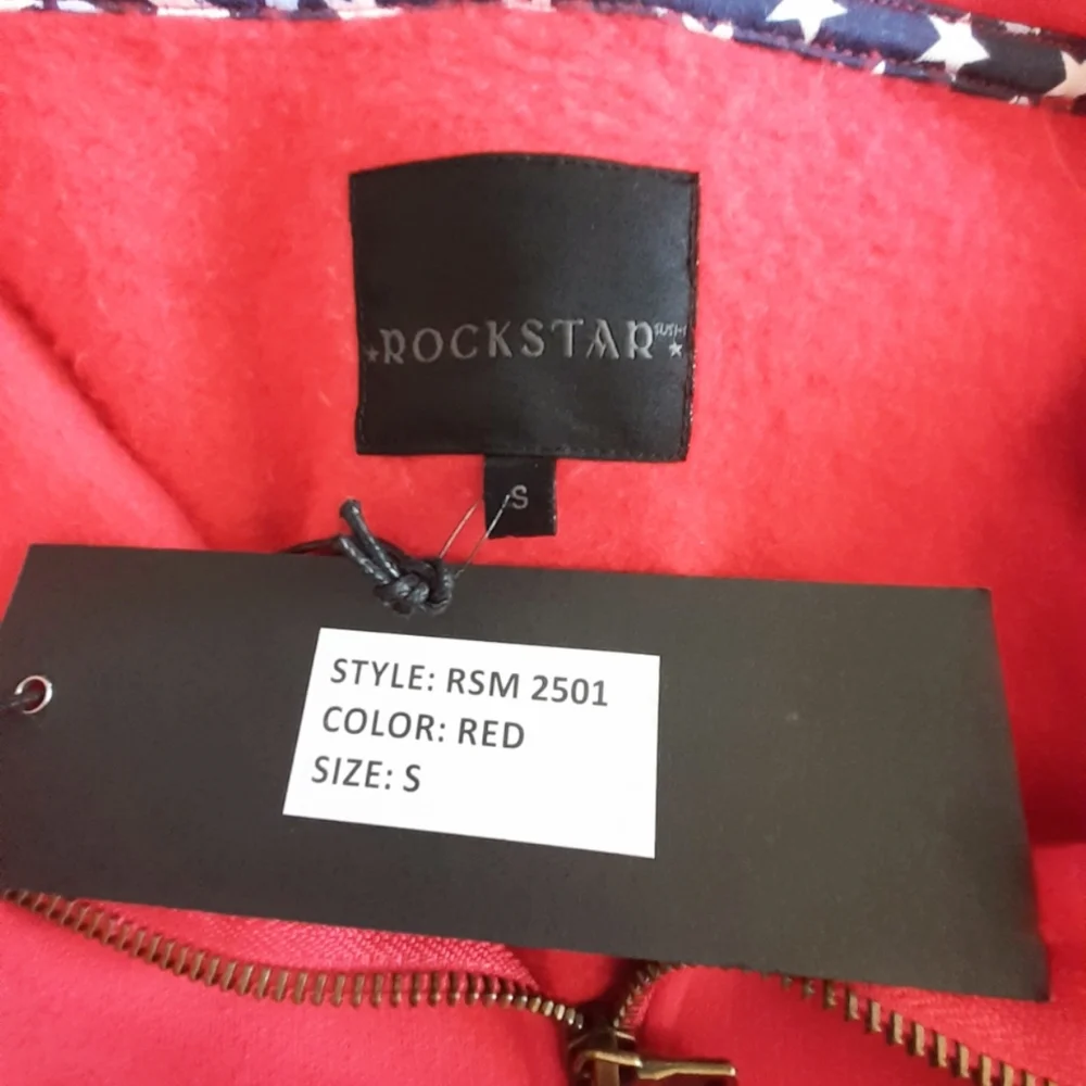 Rockstar Original Red Distressed Hoodie